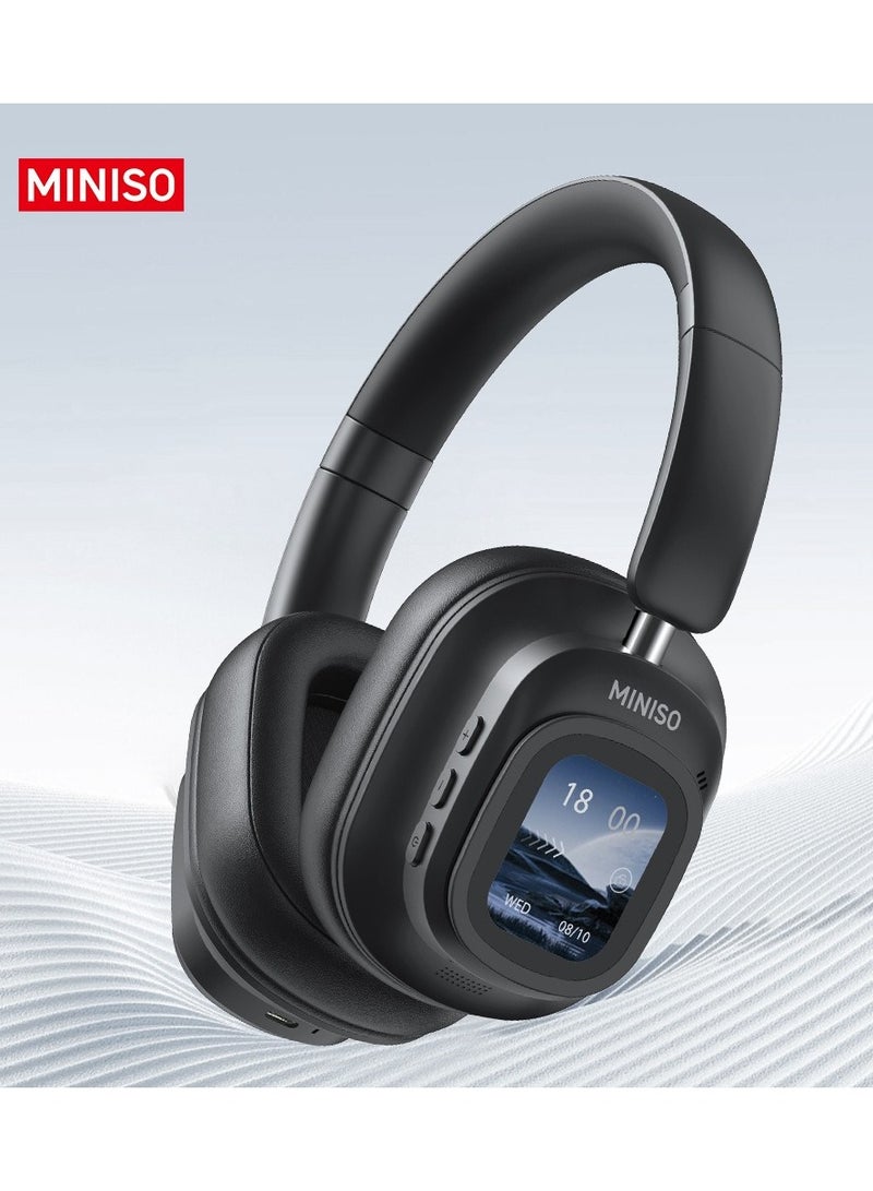 MINISO G90 Headset with Screen ANC Noise Reduction 5.4 Wireless Earbud HiFi Stereo Subwoofer Headset - Image 2